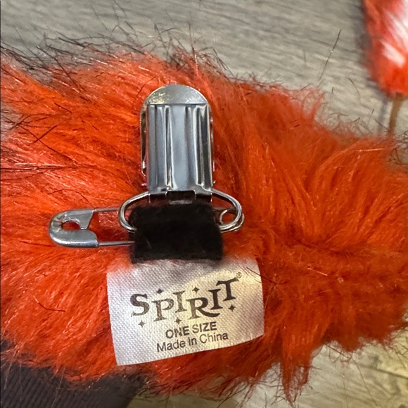 Spirit Red and White Furry Costume Accessory - Picture 2 of 2